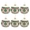 Red and Green Nordic Frosted Glass Ball Ornament Set